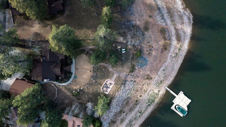 Birdseye view of your lakefront home.