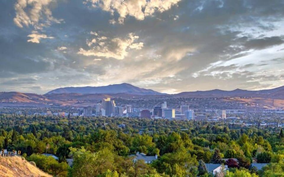 If you haven't seen Reno in the summer, you're missing out—lush green trees, stunning mountain views, and sunsets that will take your breath away.