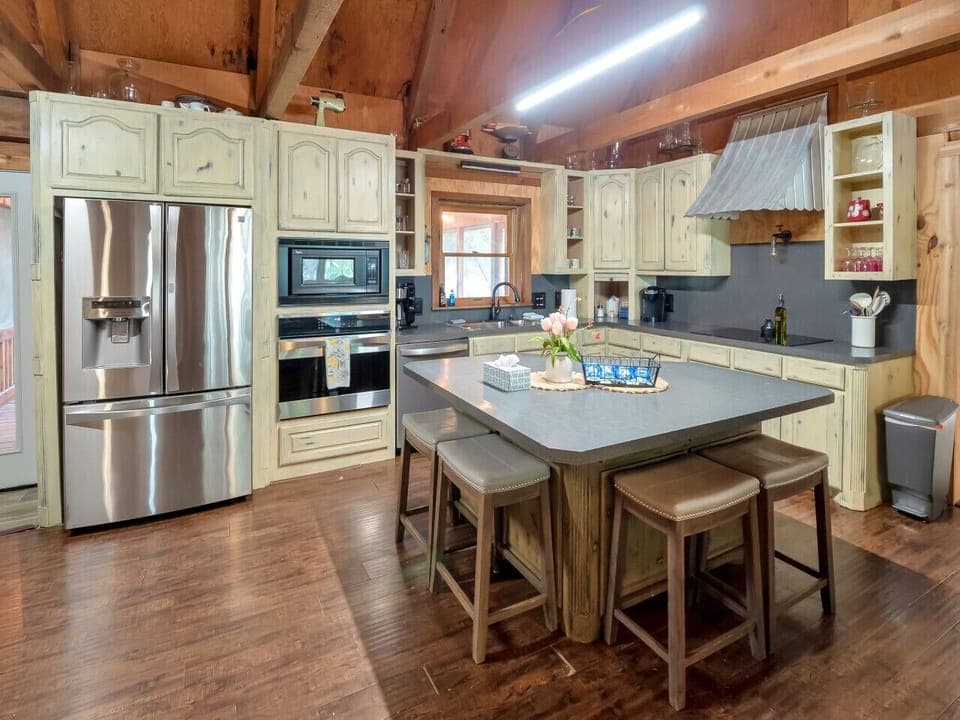 Fully stocked kitchen