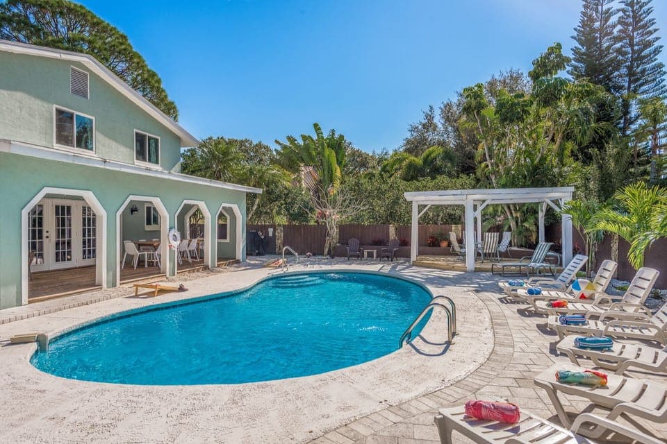 Fully-fenced backyard offers oasis of fun and relaxation