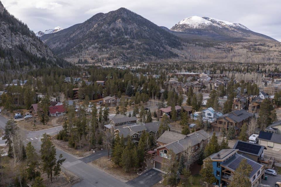 Drone picture of house