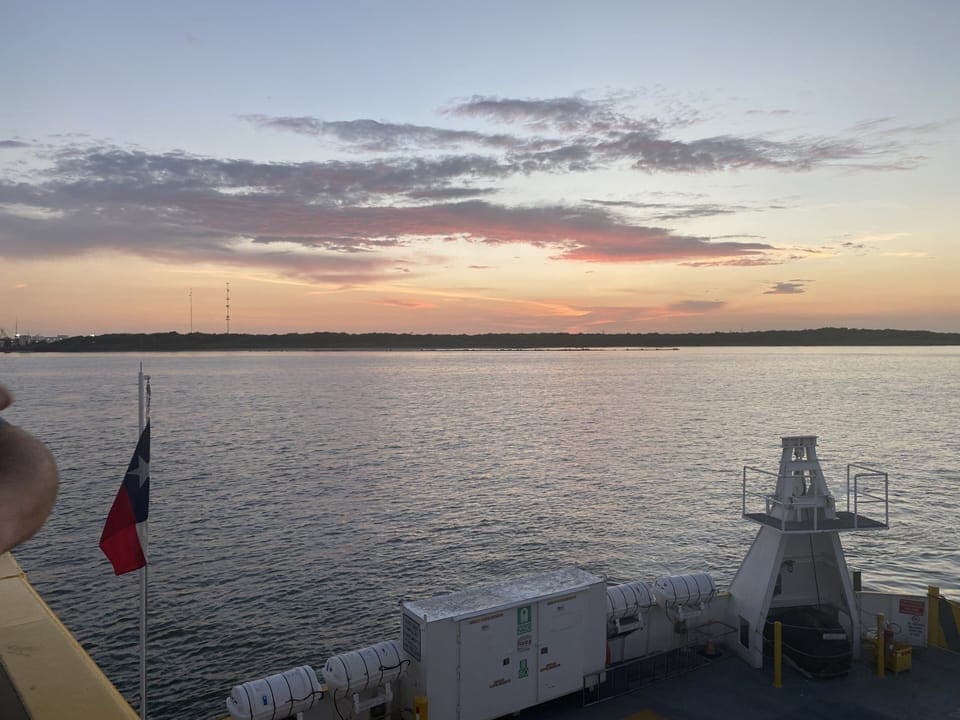 Ferry ride to/from Galveston & Port Bolivar