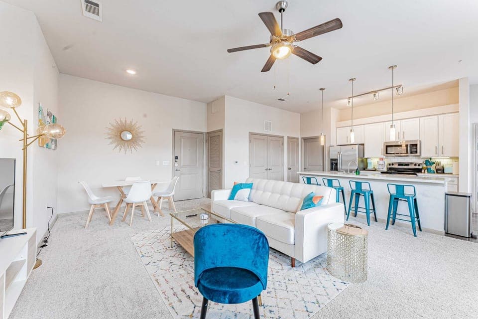 Living Room and Dining Room