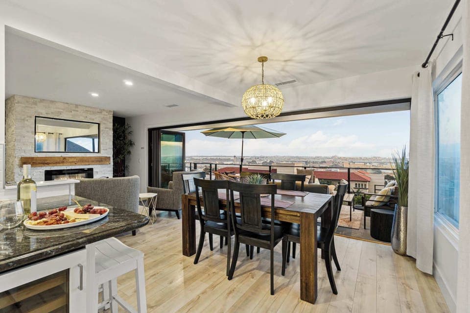 Upper Level | Dining Area | Opens Up to Balcony