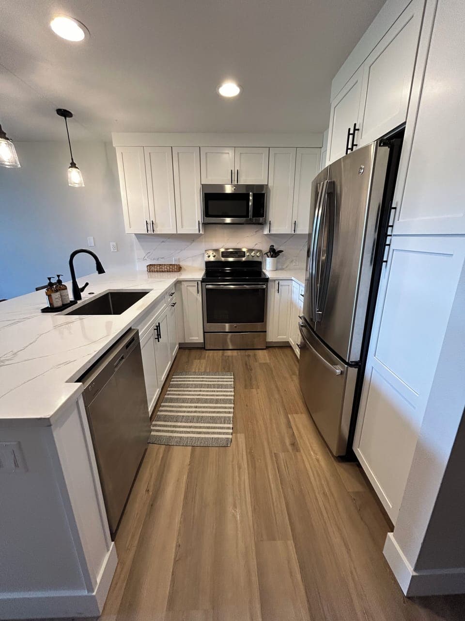 Kitchen offers appliances, utensils, plates and all things necessary for cooking