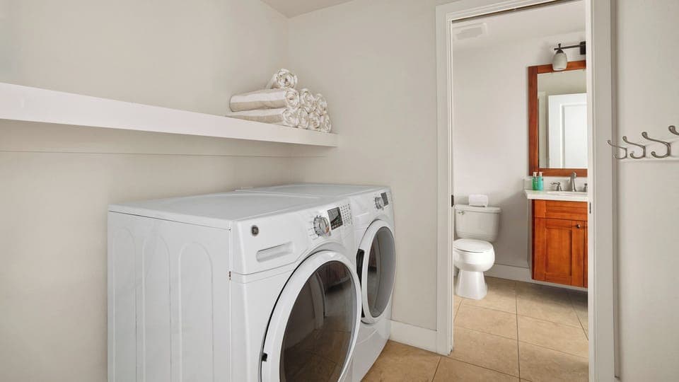 Pili Mai Resort at Poipu #03G - Laundry & Guest Bath - Parrish Kauai