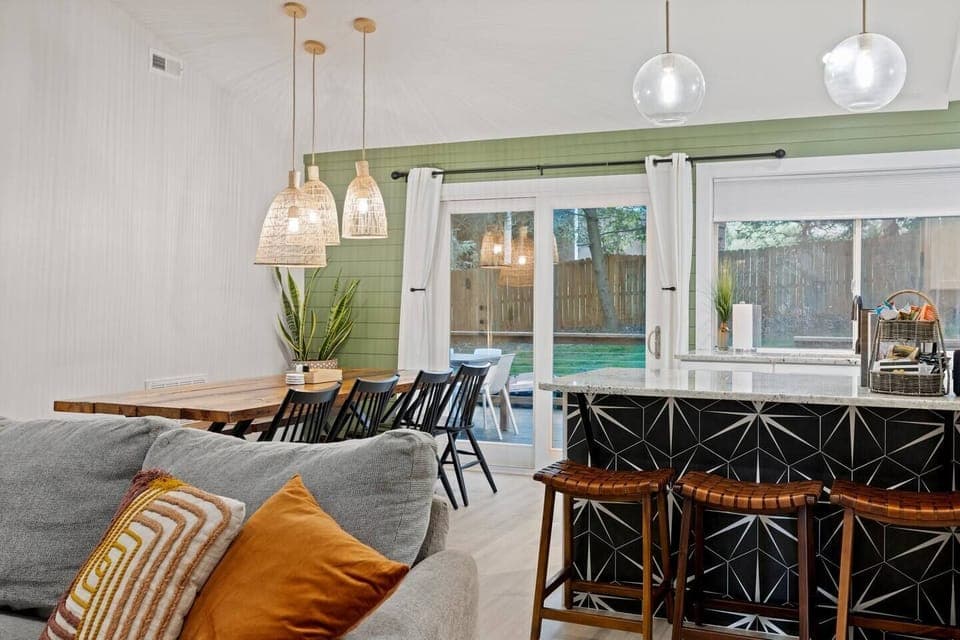 Spacious open floor plan