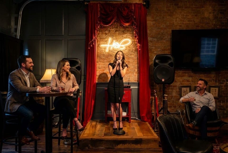 Sing the night away on our professional karaoke stage!