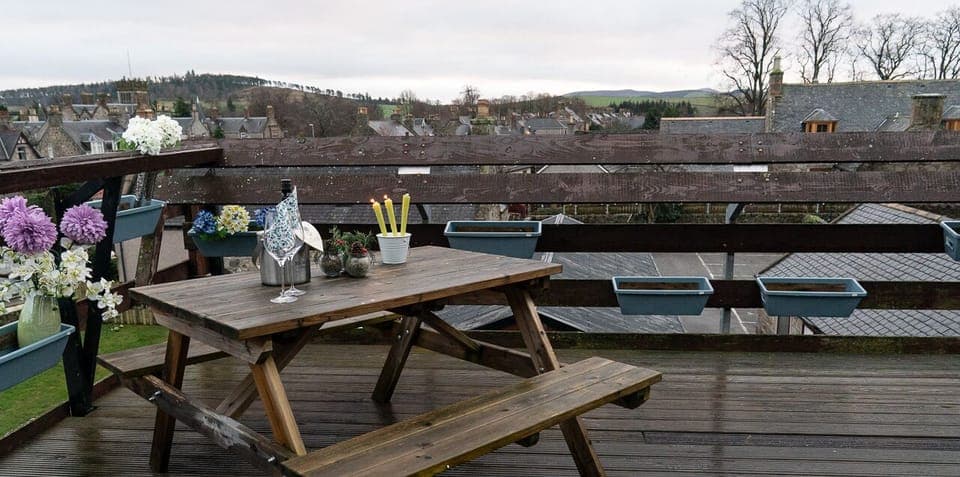 Roof terrace at Dunedin House Huntly