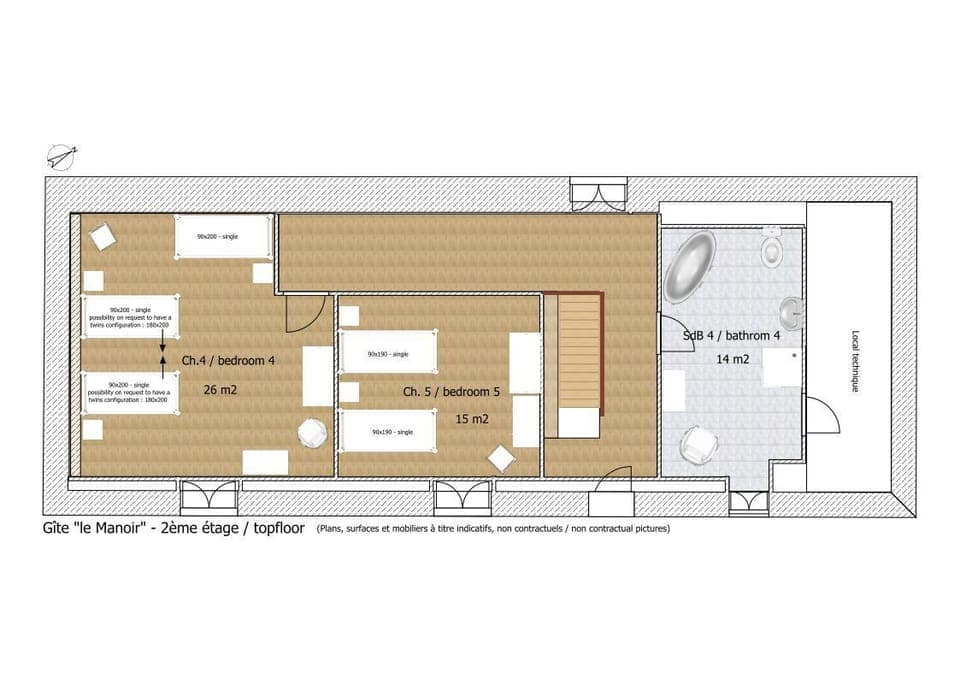 Floorplan Third floor
