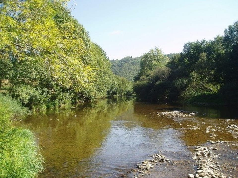 The Viaur river situated in the valley below our property