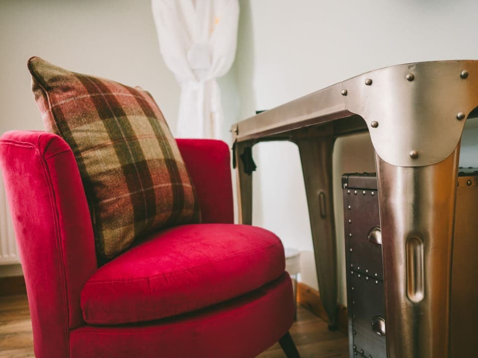 Luxury furnishings in bedroom