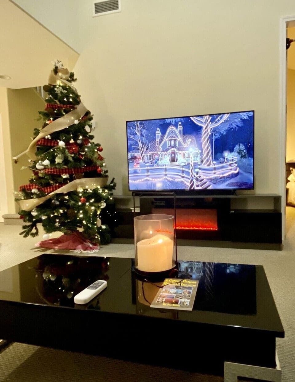 70 in Smart TV in family room. TVs in every room.