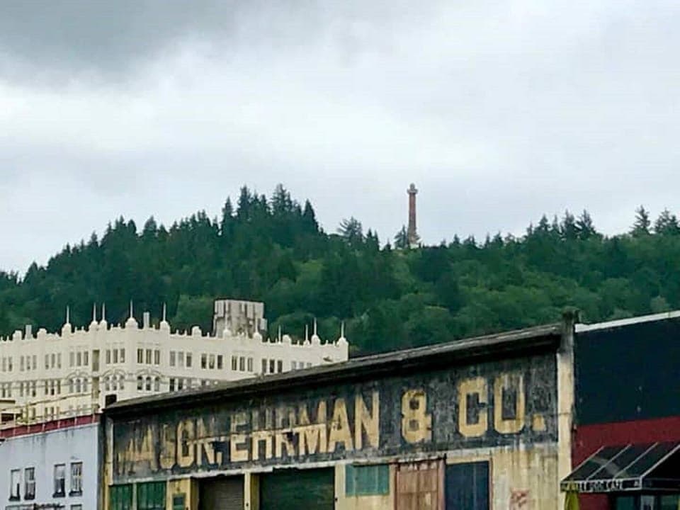 Astoria Column From Down the Street