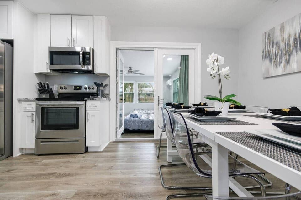 Very accessible dining area and kitchen from our very cozy living room. Never worry about running out of space during your stay in this property. If you are interested in this property, send us an inquiry now!