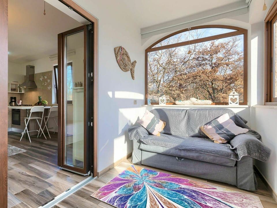 Furniture, Property, Picture Frame, Window, Comfort, Azure, Wood, Plant, Living Room, Lighting