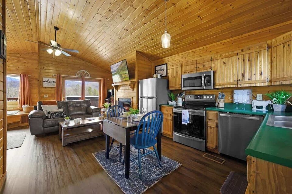 Fully Stocked Kitchen.