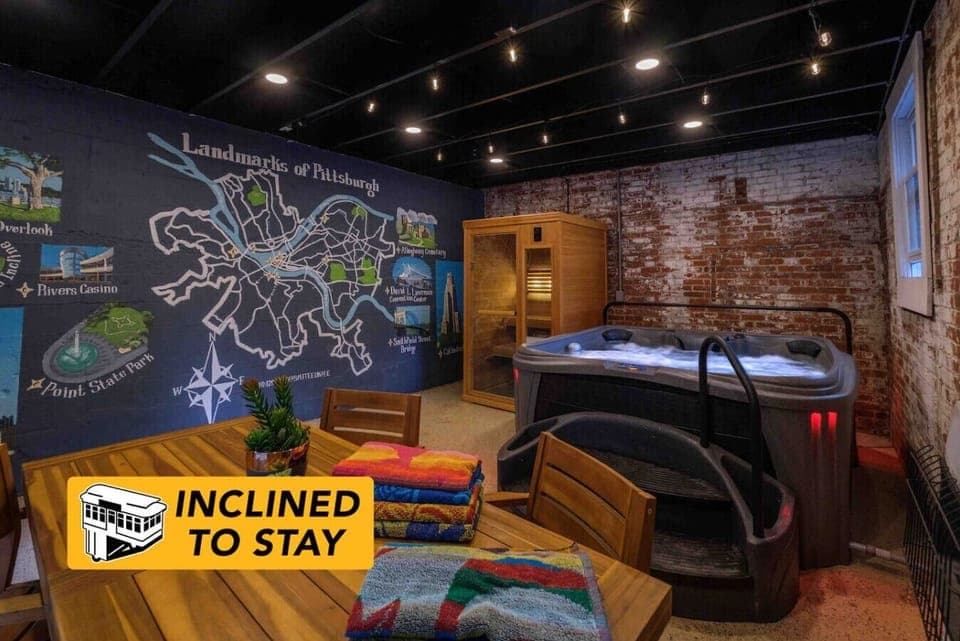 Your Private Wellness Retreat – Tucked into an exposed-brick hideaway, this spa space is made for deep relaxation. And a perfect setting to familiarize yourself with the landmarks of Pittsburgh!