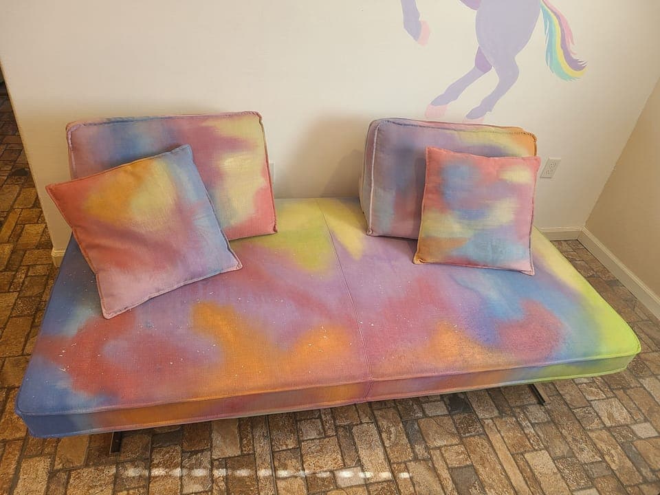 Magic sofa - hand painted