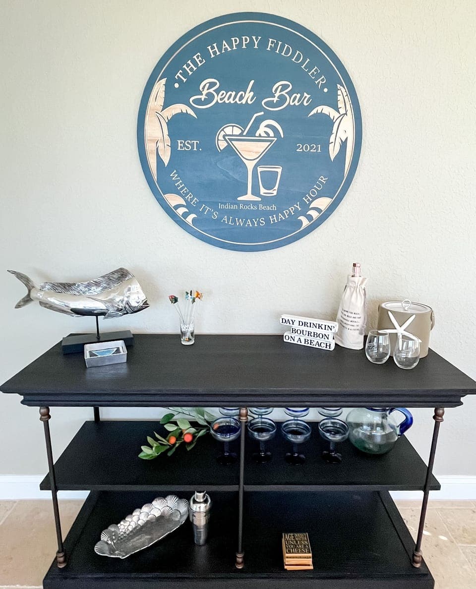 Bonus game room bar area