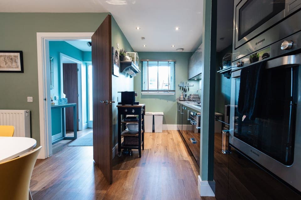 Kitchen area off Dining