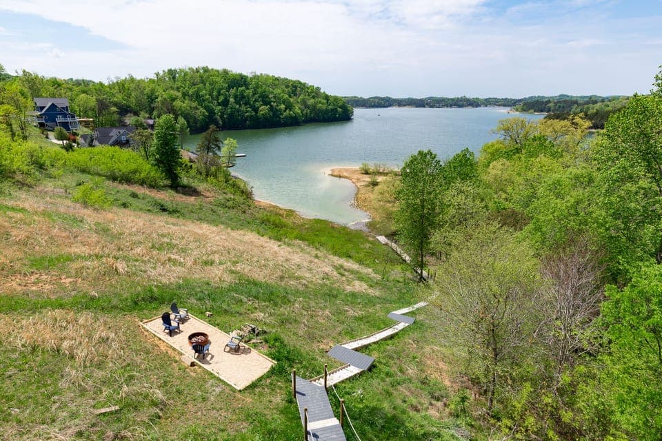 Access to Douglas Lake and Fire Pit View