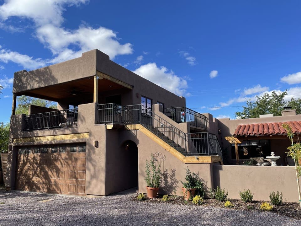 Sedona Studio Loft. Two private covered balconies and one open deck.