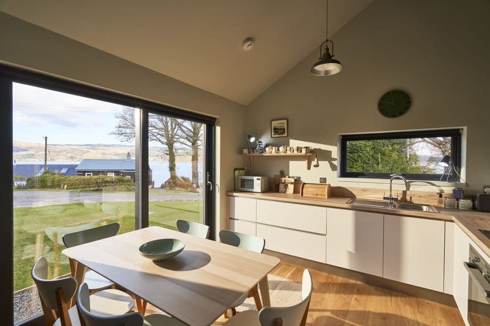 kitchen with loch views