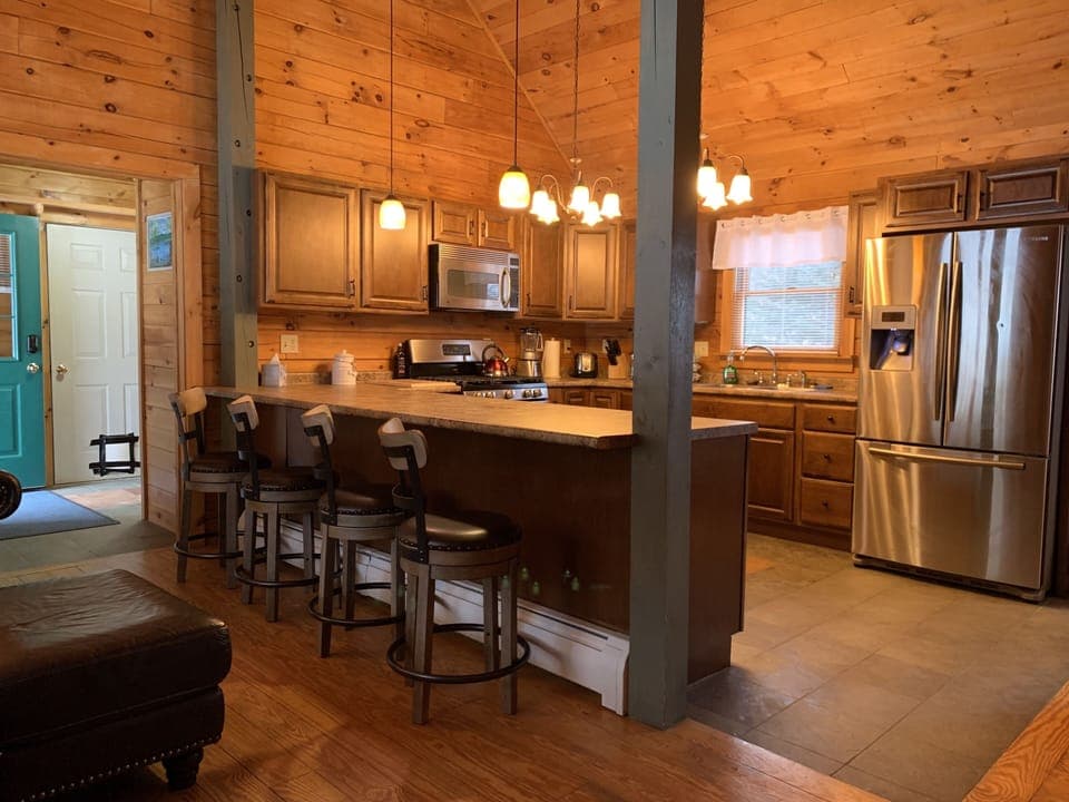 Enjoy some time with friends and family in the spacious kitchen