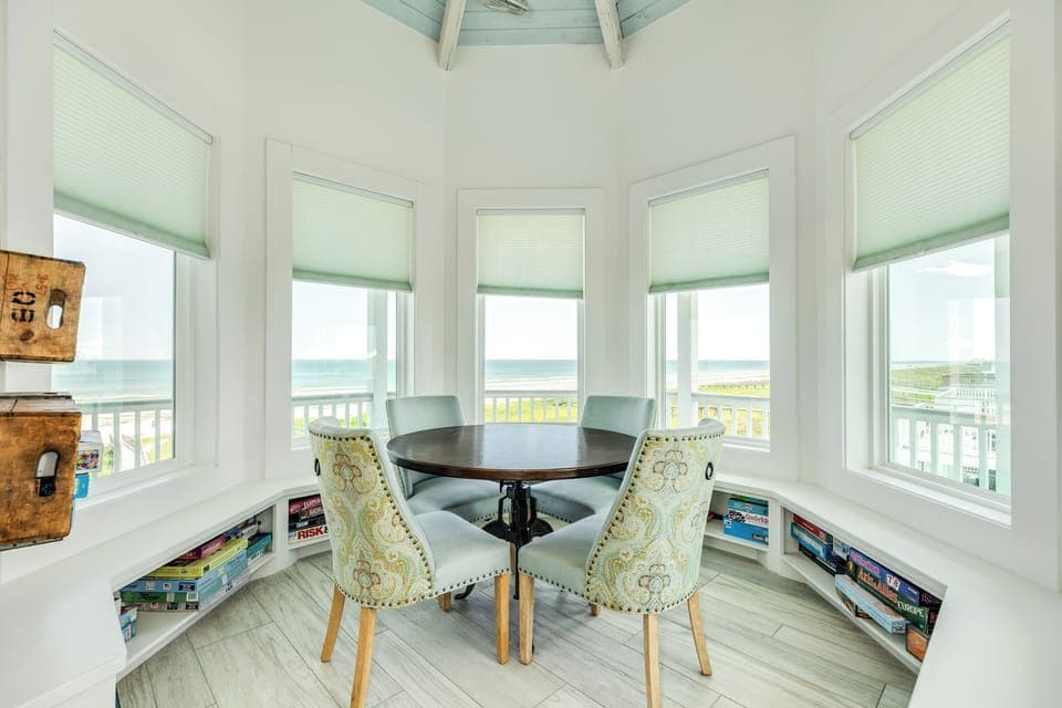 Enjoy family game nights in the upper level living area