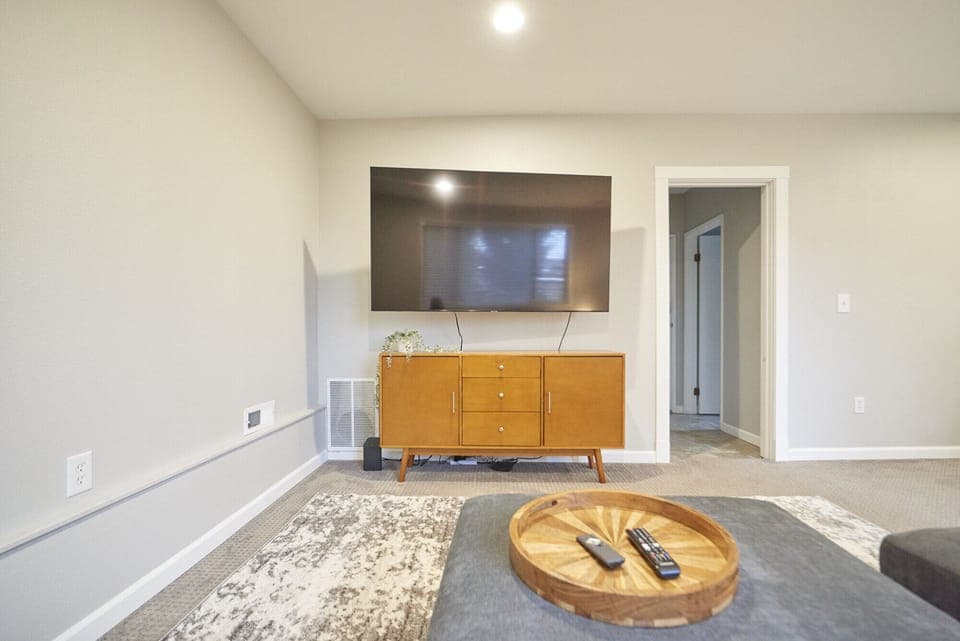 70” inch tv and you can log into any of your streaming devices. 