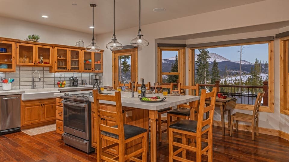 Kitchen with high end appliances