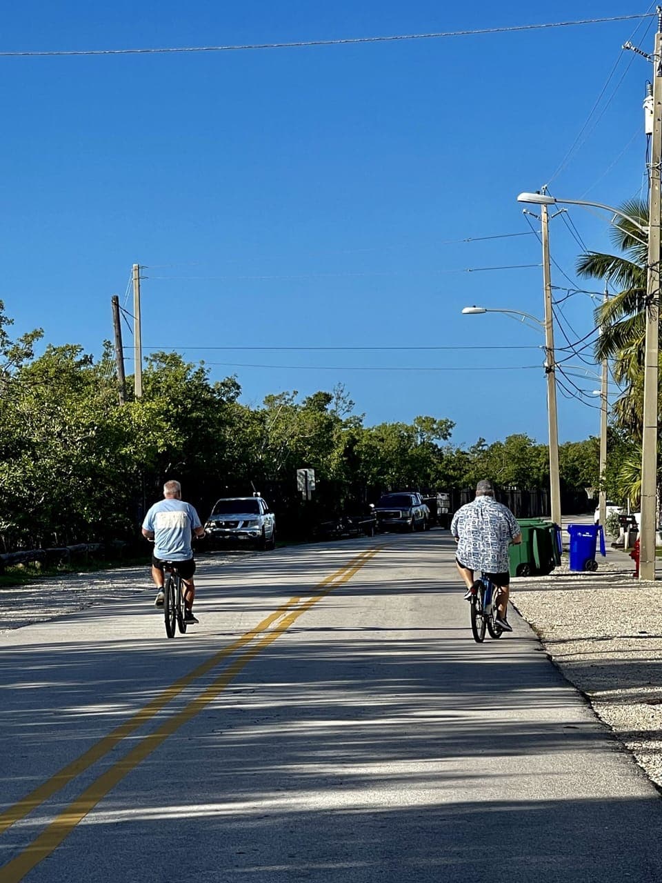 Street in front of the house 