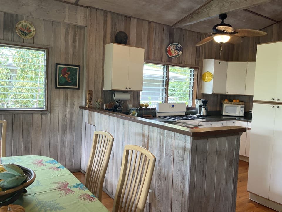 Kitchen is open to the living area.