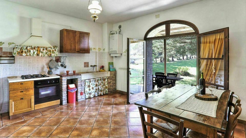 Cabinetry, Furniture, Property, Countertop, Table, Window, Kitchen, Chair, Wood, Interior Design