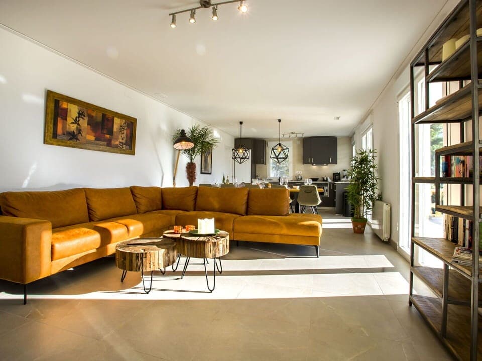 Furniture, Couch, Table, Picture Frame, Houseplant, Wood, Studio Couch, Building, Plant, Comfort