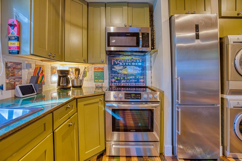 Kitchen is stocked with everything you’ll need!