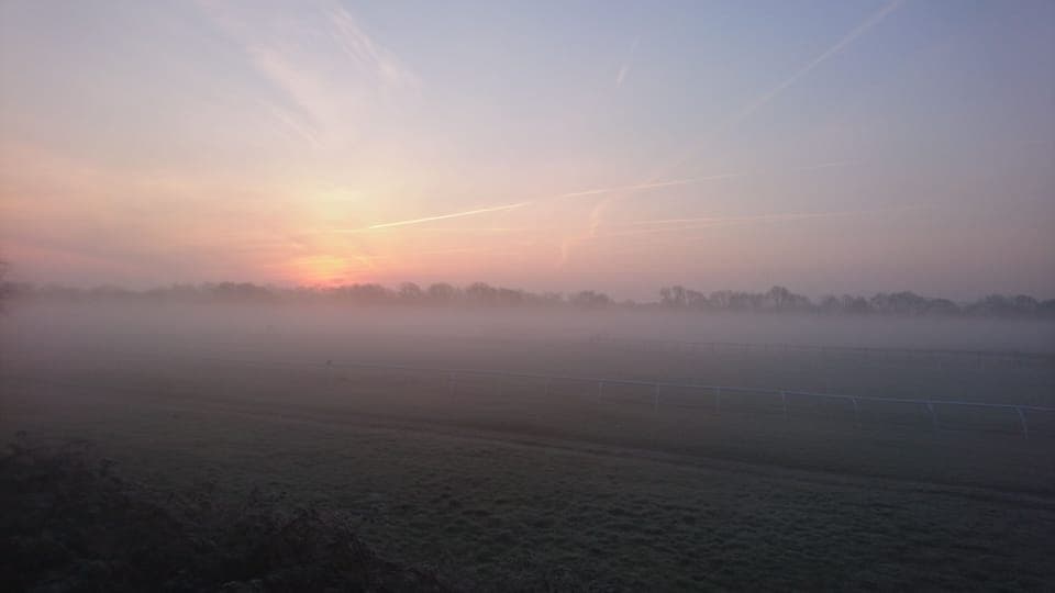Wake up early for this view on a crisp wintery day.