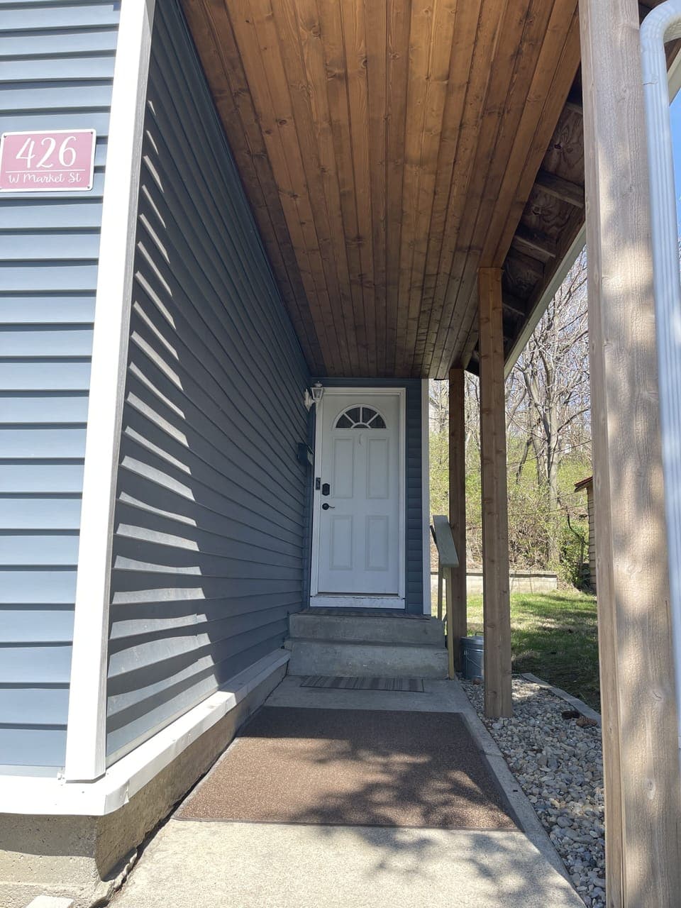 Front door view.