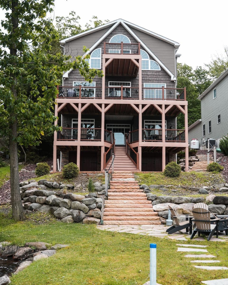 House from Lake
