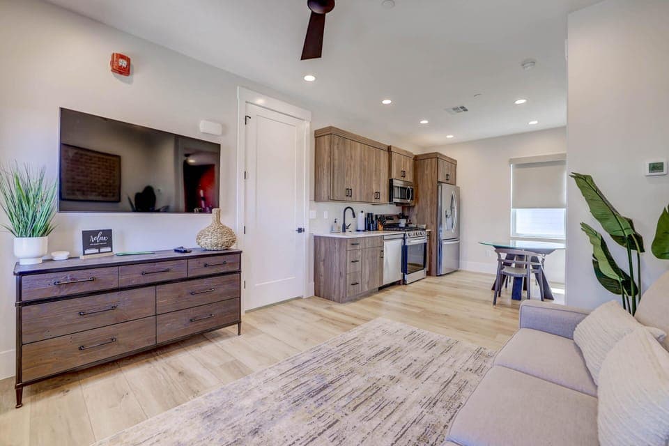 Front room and Kitchen