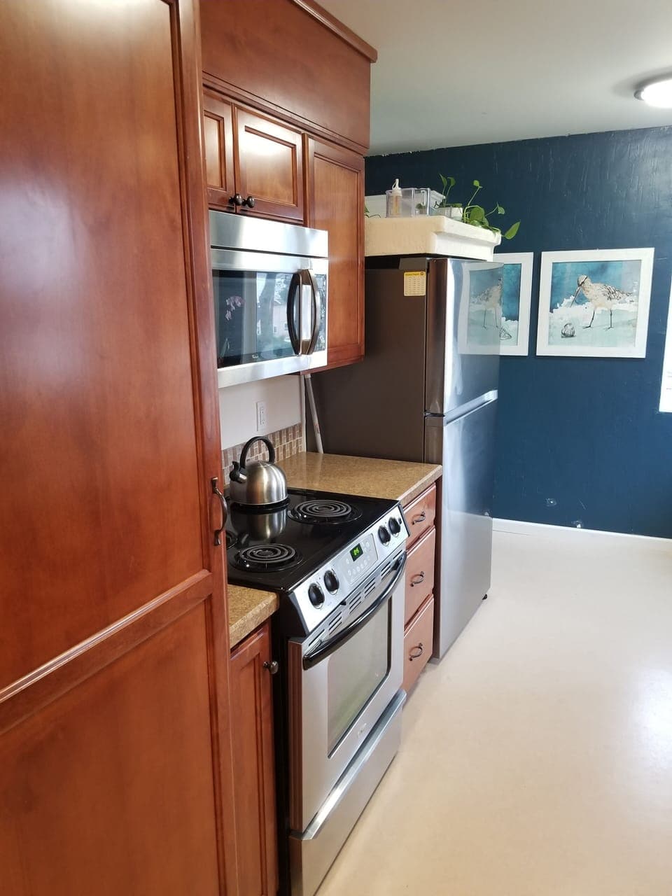 kitchen is well equipped