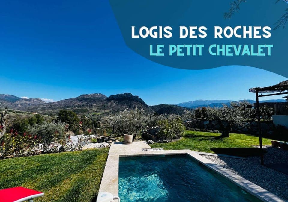 Le Petit Chevalet private swimming pool with panoramic view