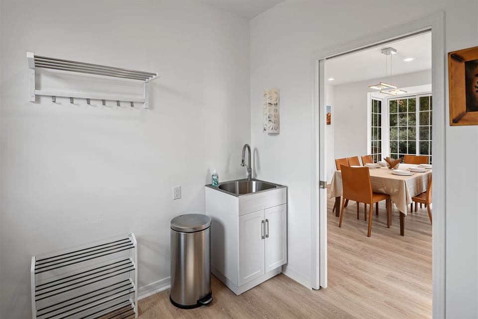 Laundry room for guest convenience