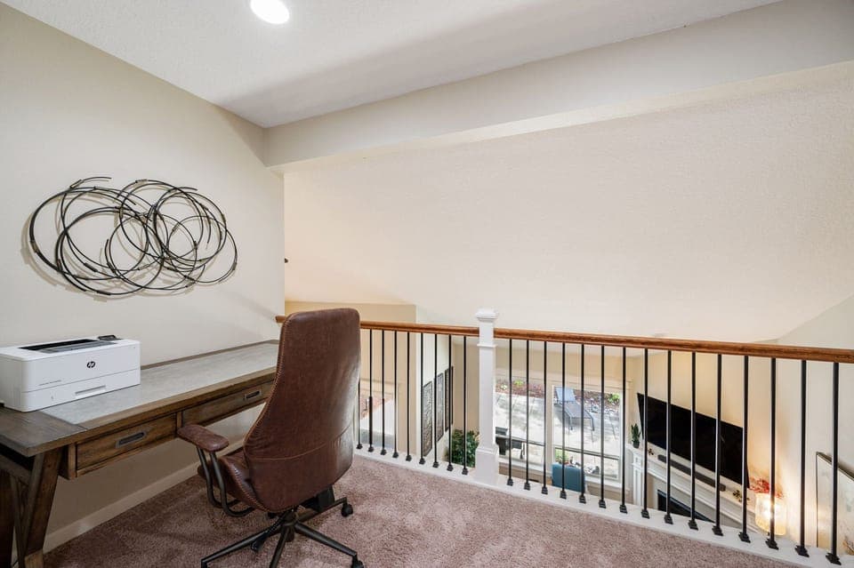 Dedicated work space with wifi printer