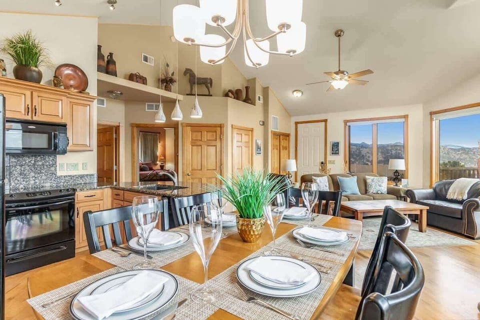 Dining room view of condo