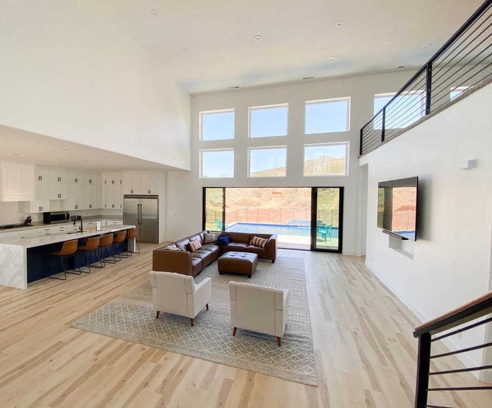 Front door looking in.
