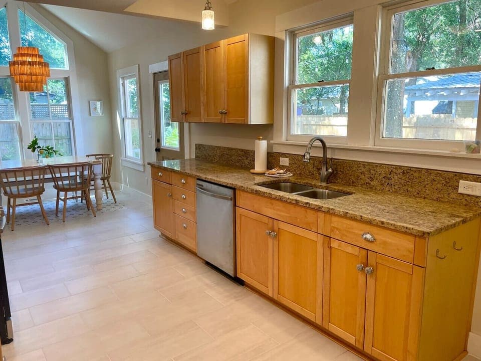 Large open kitchen