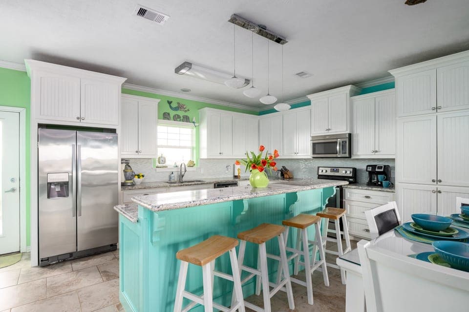 Fully stocked kitchen 