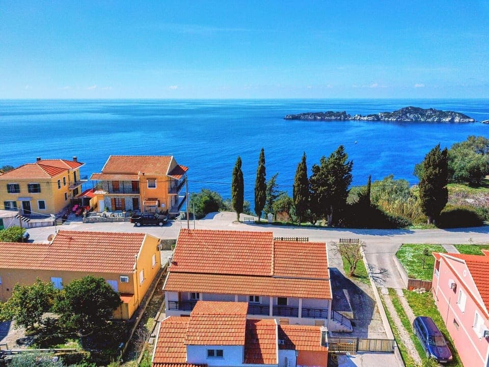 Villa Christine Afionas Corfu View From Above